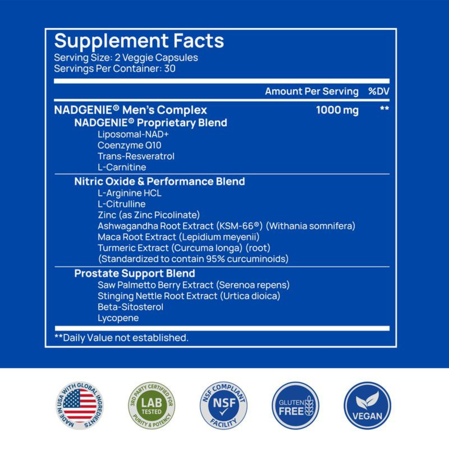 NAD+ Capsules For Men