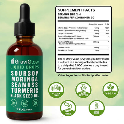 GraviGlow™ Organic Soursop Drops