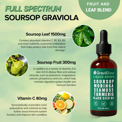 GraviGlow™ Organic Soursop Drops